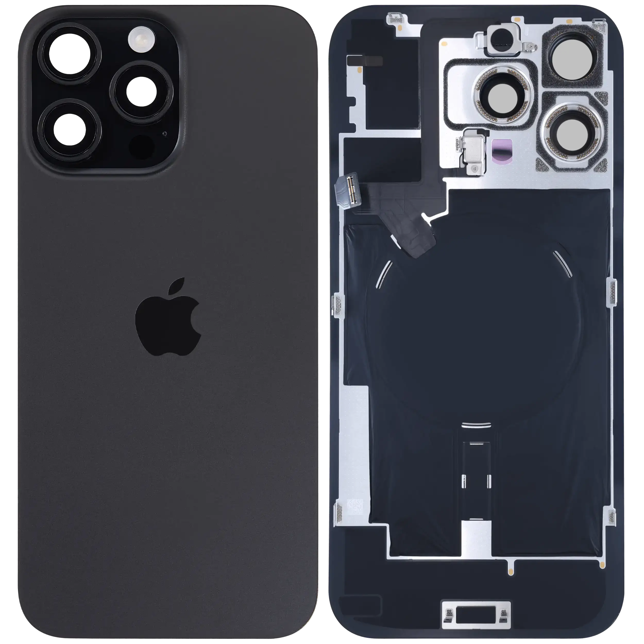 iPhone 16 Pro max back glass with MagSafe – Black (HQ)
