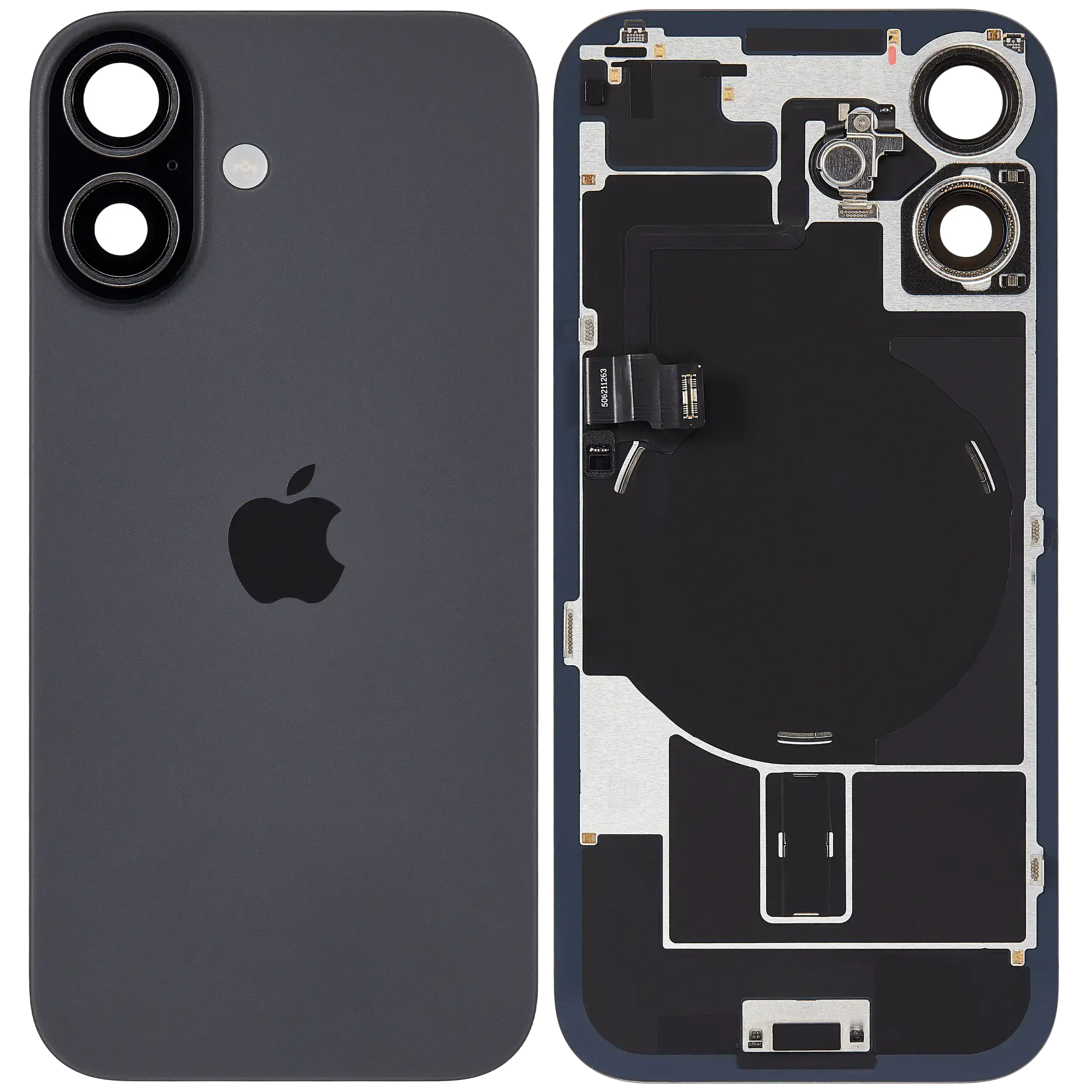 iPhone 17 back glass with MagSafe – Black (HQ)