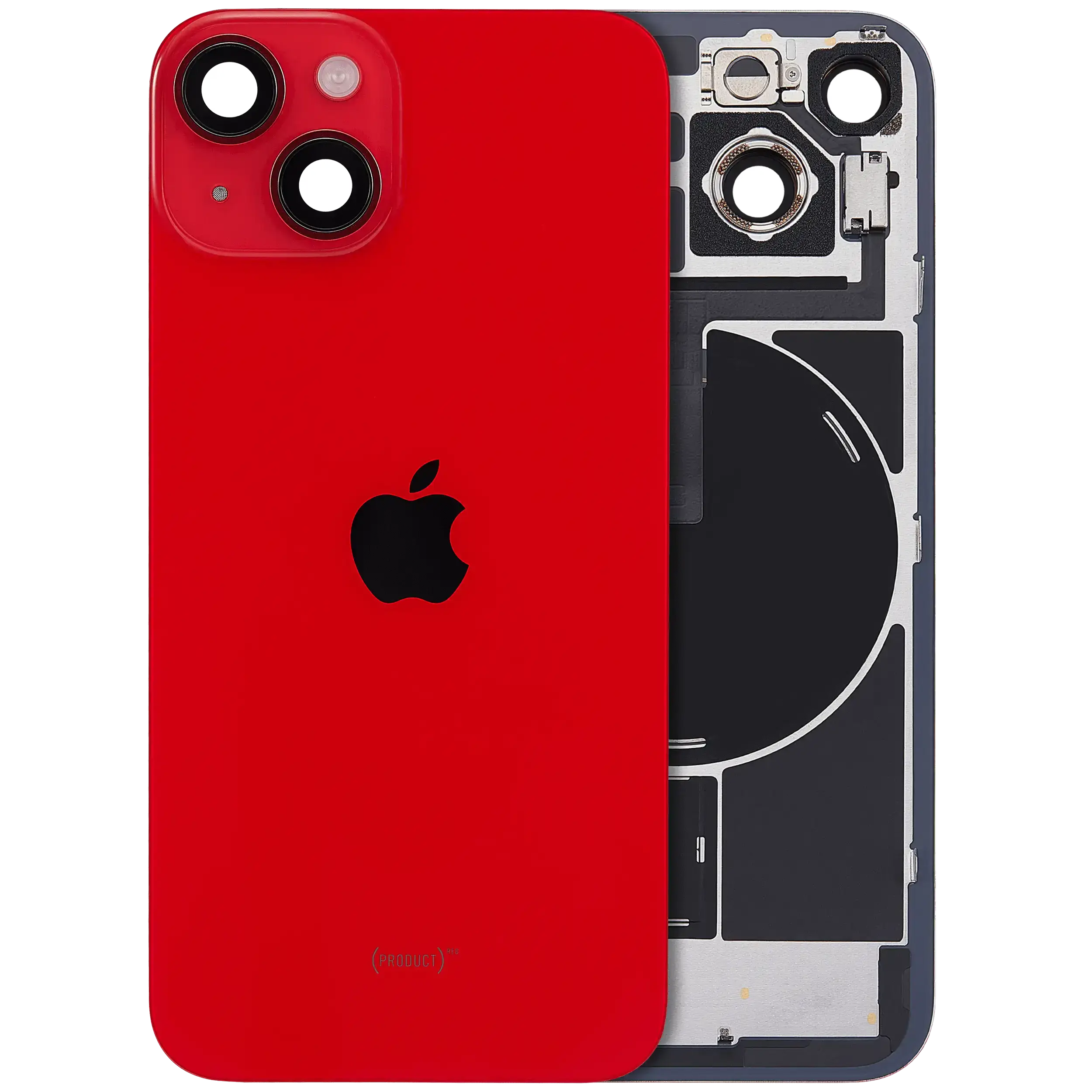 IPhone 14 Plus back glass with MagSafe – red (HQ)
