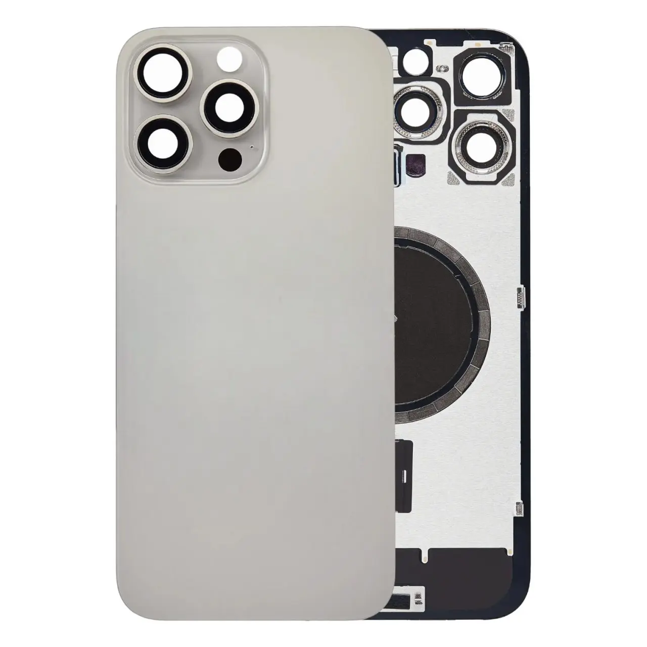 iPhone 16 Pro back glass with MagSafe – Natural (HQ)