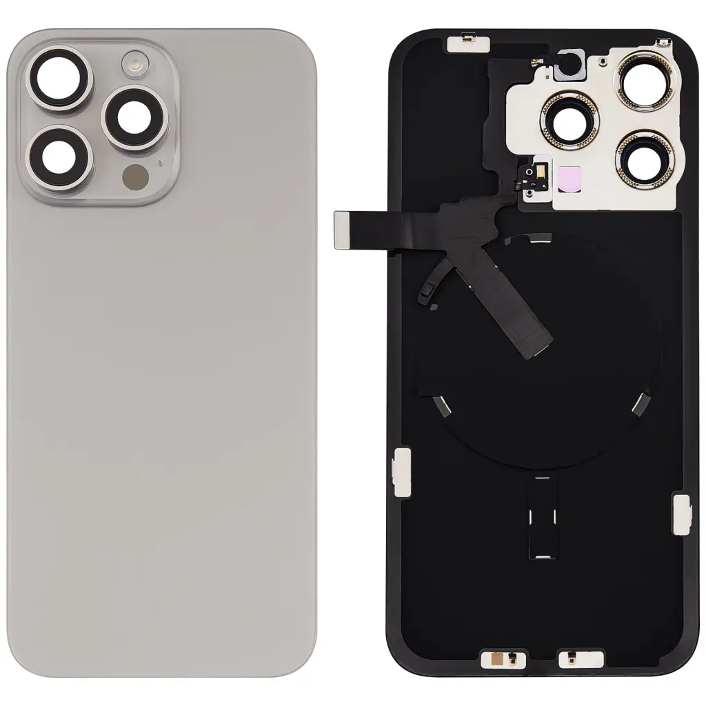 Iphone 15 pro back glass with MagSafe – Natural(HQ)