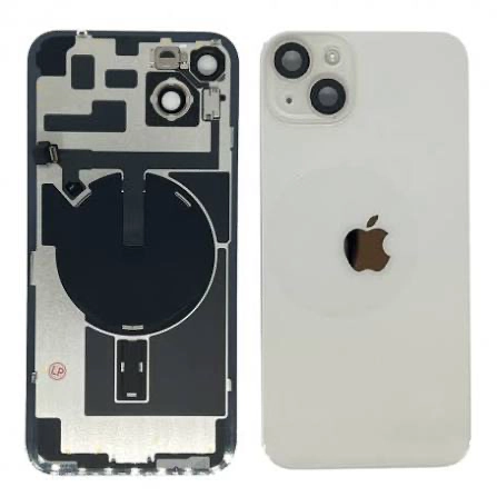 IPhone 14 Plus back glass with MagSafe – white (HQ)