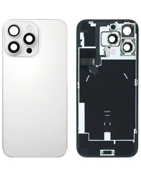 iPhone 16 pro max back glass with MagSafe – white (HQ)