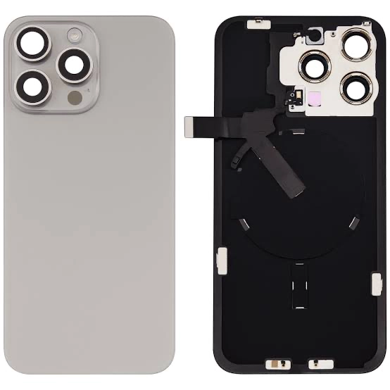 Iphone 15 pro max back glass with MagSafe – Natural(HQ)