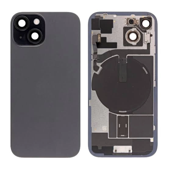 Iphone 15 Plus back glass with MagSafe – black(HQ)