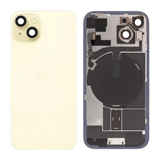 Iphone 15 Plus back glass with MagSafe – yellow(HQ)