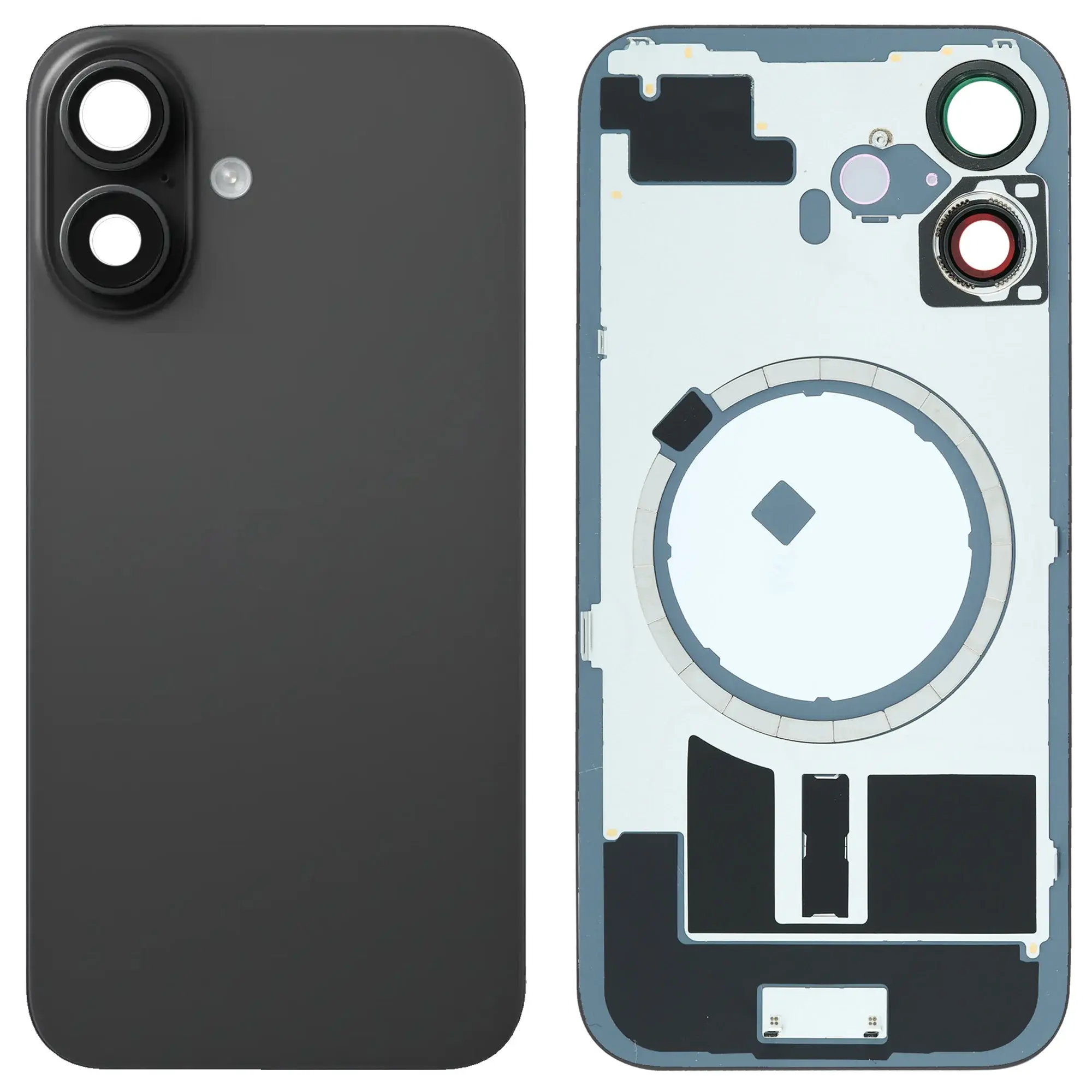 iPhone 16 back glass with MagSafe – Black (HQ)