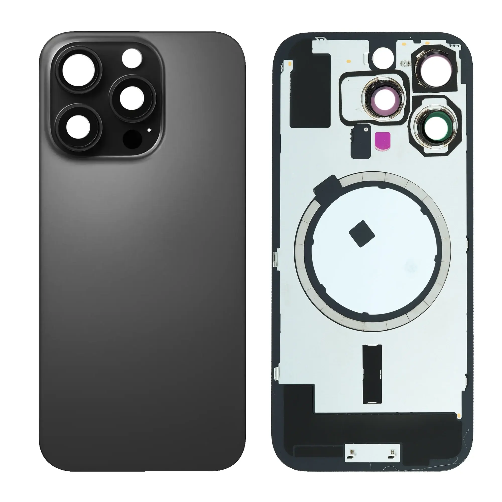 iPhone 16 Pro back glass with MagSafe – Black (HQ)