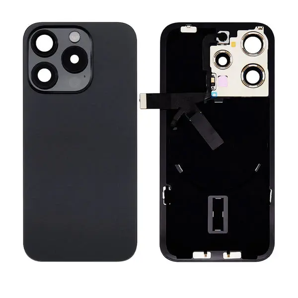 Iphone 15 pro max back glass with MagSafe – Black(HQ)